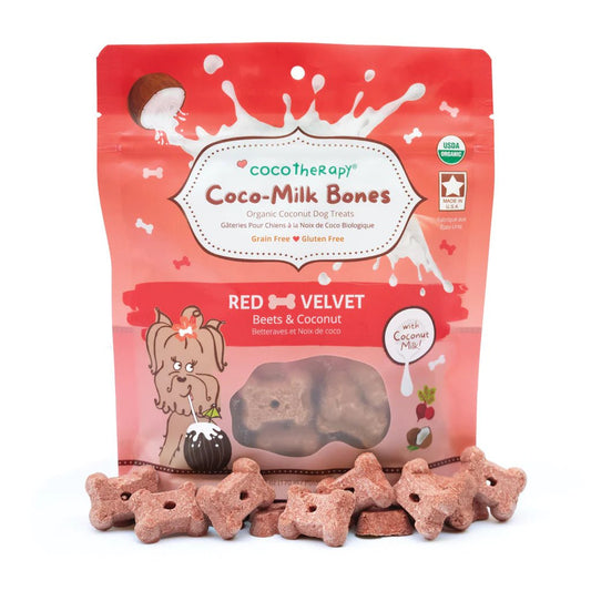 Coco-Milk Bones Red Velvet Biscuit - Organic Coconut Treat for dogs - Nikki's Kinetic K9 Training